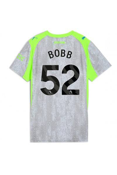 Manchester City Oscar Bobb #52 Jalkapallovaatteet Naisten Kolmaspaita 2025-26 Lyhythihainen Manchester City Oscar Bobb #52 Jalkapallovaatteet Naisten Kolmaspaita 2025-26 Lyhythihainen